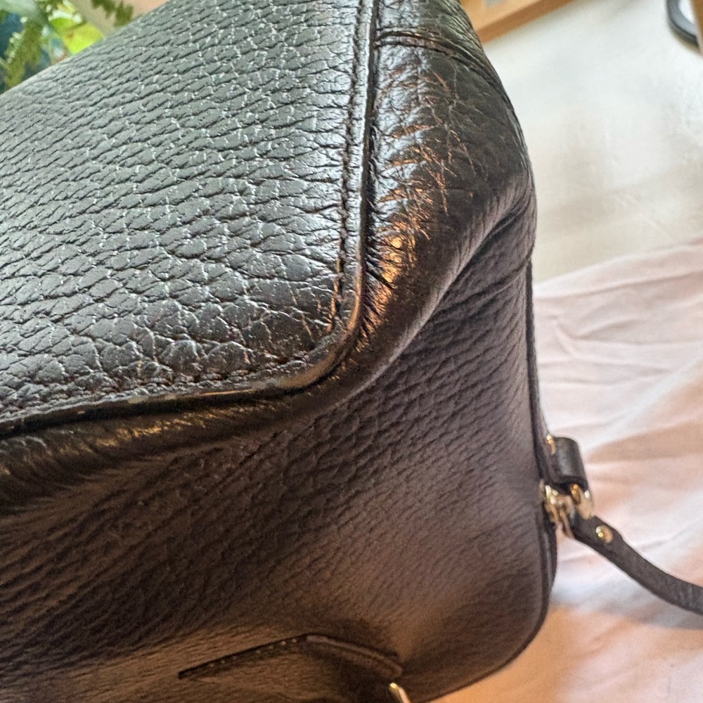 kate spade Black Pebbled Leather Satchel with Top Handles - Picture 13 of 15